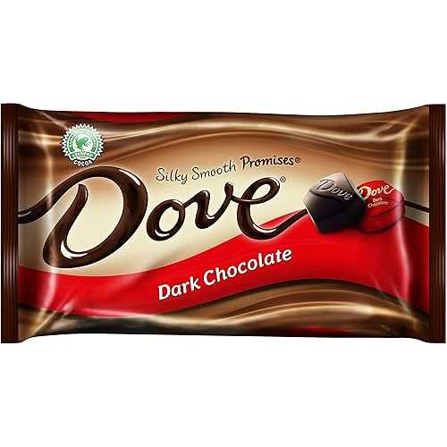 Dove まっ黒い 黒茶 プロミス、9.5 薬局衡オンス 包み (4 個風呂敷き包み) Dove Dark Chocolate Promises, 9.5-Ounce Packages (Pack of 4)
