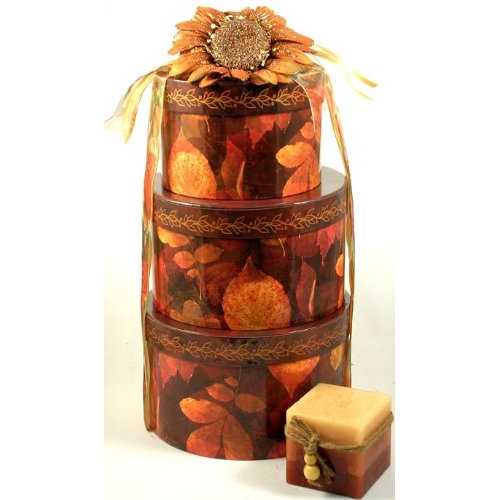 ギフトバスケットヴィレッジ 秋の口当たり デラックスギフトタワー Gift Basket Village Flavors of Fall Deluxe Gift Tower