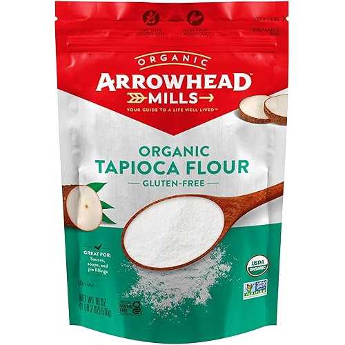 Arrowhead Mills Organic Gluten Free Tapioca Flour, 18 薬局衡オンス (Pack of 6)