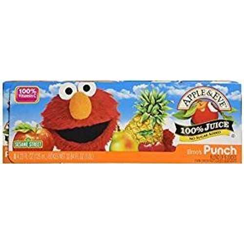 Apple \u0026 Eve 100% Juice No Sugar Added Elmo\u0027s Punch 4.23 Oz. Pk Of 6.6