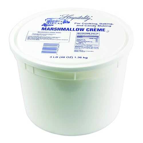 厚い持てなし マシマロ 皮膚軟化剤 - 経済システム 大きさ 3 英国ポンド 溜め桶 Hospitality Marshmallow Creme- Economy Size 3 重量ポンド. Tub