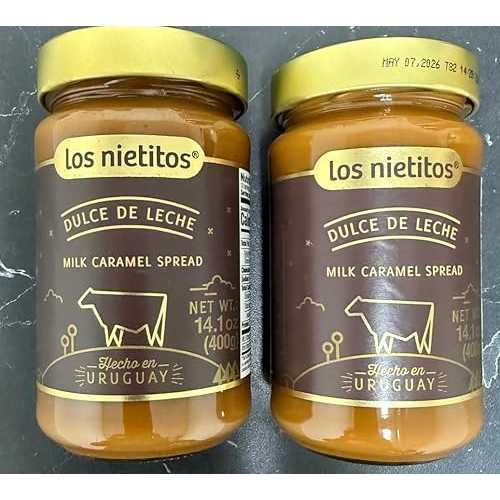 Los Nietitos Dulce de Leche - カルメ焼 ペイスト、14.1 薬局衡オンス - 2 容器に並べる Los Nietitos Dulce de Leche - Caramel Spread, 14.1 薬局衡オンス - 2 Pack