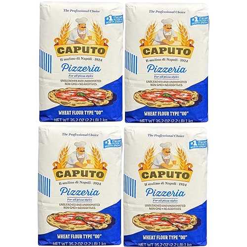 Mulino Caputo 00 Pizzeria Flour 1Kilo Bag, 140.8 Ounce, 2.2 pound (pack of 4) Antimo Caputo Mulino Caputo 00 Pizzeria Flour 1Kilo Bag, 140.8 Ounce, 2.2 pound (pack of 4)