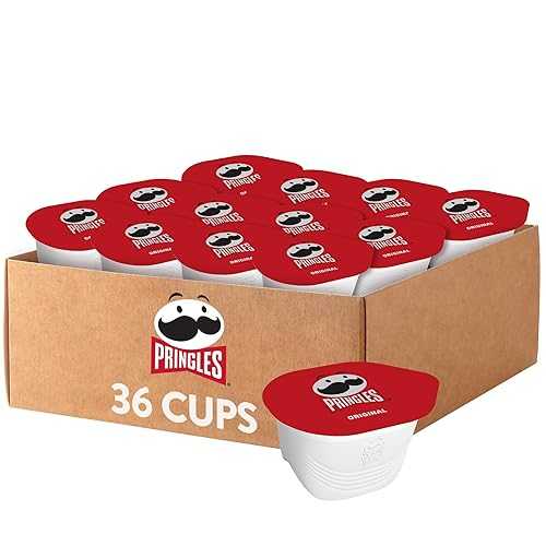 プリングルズ ポテトクリスプチップス、晩ご飯赤ちょうちん、出かける先赤ちょうちん、一風変わった (36 優勝杯) Pringles Potato Crisps Chips, Lunch Snacks, On-the-Go Snacks, Original (36 Cups)