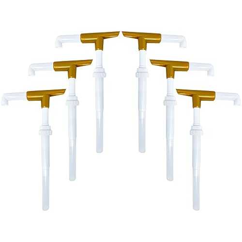 Good Times Coffee Co. Sauce Pump Dispenser for Ghirardelli Bottles (Pack of 6), Fits 87.3 to 90.4 Ounce Bottles