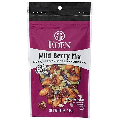 ワイルドベリーミックス 4薬局衡オンス (15個入り口・入口) Eden Foods Wild Berry Mix 4 Ounces (Case of 15)
