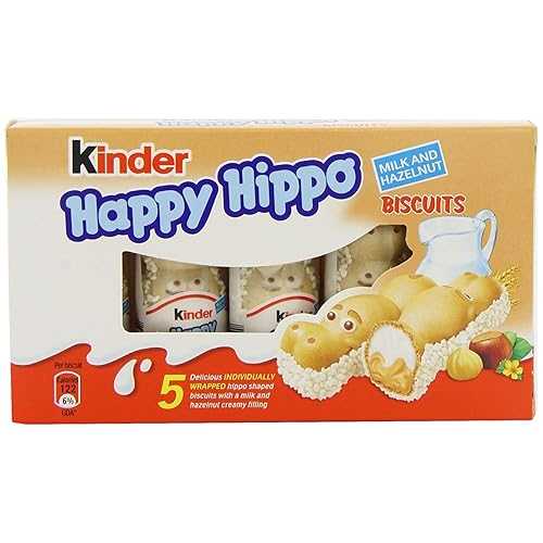 キンダーハッピー 河馬 ヘーゼルナッツ 20.7 瓦 x 50 赤ちょうちん Ferrero Kinder Happy Hippo Hazelnut 20.7 Gram x 50 Bars
