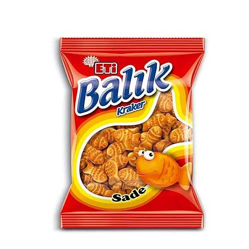 Eti 魚型かんしゃく玉 - 1.4薬局衡オンス Eti Bal・・k Kraker 40 Gr 32個風呂敷き包み - おいしいカリカリビスケットスナック... Eti Fish Shaped Cracker 1.4 薬局衡オンス Eti Bal?k Kraker 40 Gr Pack of 32 -Delicious Crunchy Biscuit Snacks