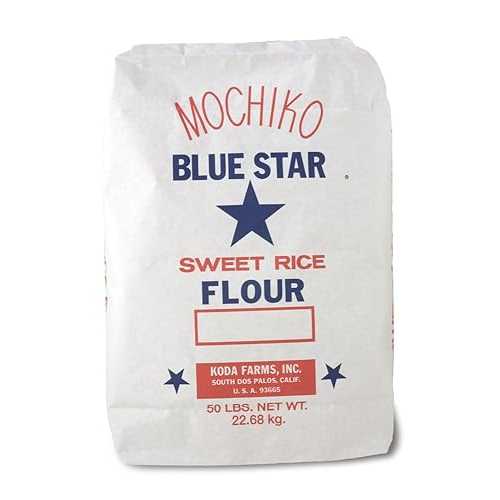 幸田栽培所論なくこ米粉、青碧はやりっ児、50重量ポンド Koda Farms Mochiko Sweet Rice Flour, Blue Star, 50 Pound