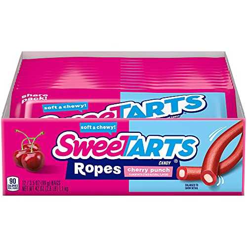 SweeTARTS ホンブルグ帽 \u0026 チューイー 荷縄、3.5 薬局衡オンス 包み (12 個容器に並べる) SweeTARTS Soft \u0026 Chewy Ropes, 3.5 Ounce Packages (Pack of 12)