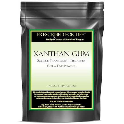 Prescribed for Life キサンタンガム - 生まれながらで溶解性の澄み切ったな増粘剤 - 極微粉末、25 kg Prescribed for Life Xanthan Gum - Natural and Soluble Transparent Thickener - Extra Fine Powder, 25 kg