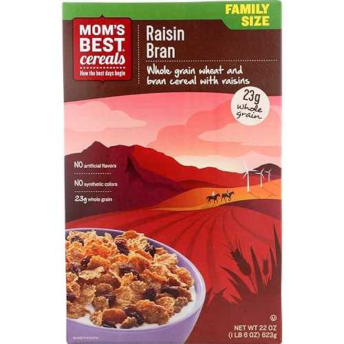 (容れものではありません) 禾穀類 乾し葡萄 ブラン Mom\u0027s Best (NOT A CASE) Cereal Raisin Bran