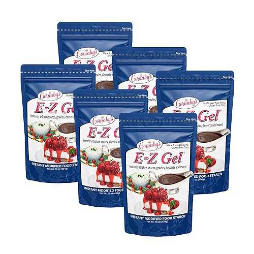 Cornaby\u0027s E-Z Gel Instant Food Thickener, 16薬局衡オンス. (Pack of 6) / Gluten-Free, Non-GMO, All-Natural, Instant Food Starch Granules For Thickening Sauces, Soups, Gravy, Desserts, Salad Dressing, and More!