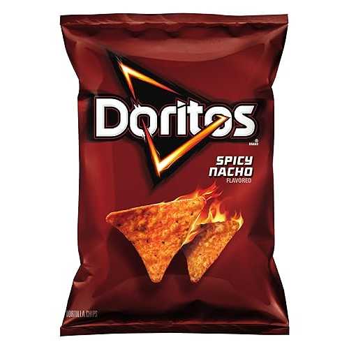 ドリト??ス トルティーヤチップス、スパイシーナチョ、11薬局衡オンス (4個容器に並べる) Doritos Tortilla Chips, Spicy Nacho, 11 Ounce (Pack of 4)