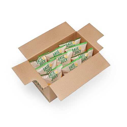 Late July Snacks, Dippers, Organic White Corn Tortilla Chips, 7.4-薬局衡オンス. Bag (Pack of 9)