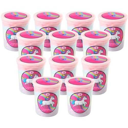 Unicorn Tails グルメフレーバーコットンキャンディー (12 容器に並べる) - お休み、生まれ落ちる日、戯れ言差し上げ物、寄り合いの不死化品などの特殊なアイデア... CHOCOLATE STORYBOOK Unicorn Tails Gourmet Flavored Cotton Candy (12 Pack) Unique Idea for