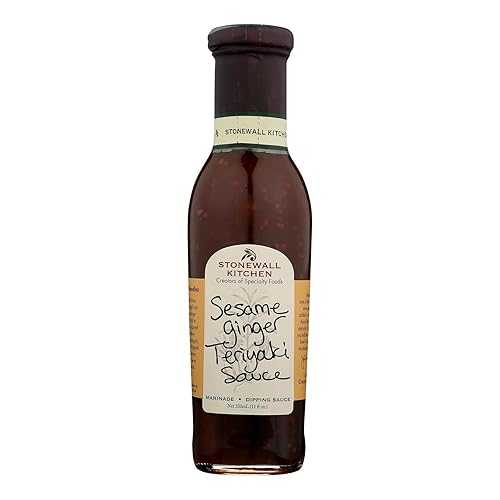 Stonewall Kitchens セサミジンジャー照り焼き出どころ 11 薬局衡オンス瓶 (6 個容器に並べる) Stonewall Kitchens Sesame Ginger Teriyaki Sauce 11-Ounce Jars (Pack of 6)