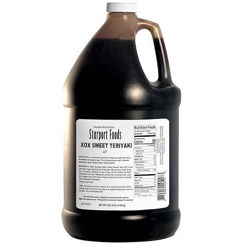 Starport Foods XOX スイートテリヤキソース、菜食主義者、1 gal、(NET WT 9 LB 14 薬局衡オンス) Starport Foods XOX Sweet Teriyaki Sauce, Vegetarian,1 gallon, (NET WT 9 LB 14 OZ)