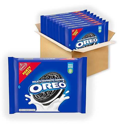 OREO チョコレートサンドイッチクッキー、寄り合い大いさ、8~25.5薬局衡オンス容器に並べる OREO Chocolate Sandwich Cookies, Party Size, 8 - 25.5 薬局衡オンス Packs