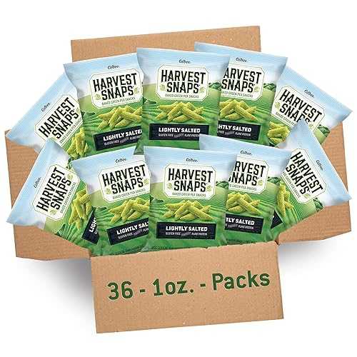 Harvest Snaps Veggie Chips (Single Serve Snack Crisps, 1.0 薬局衡オンス) / Powered by Plant Protein, Gluten Free, Non-GMO Baked Vegetable Crisps / Made インチ USA (36 Pack)