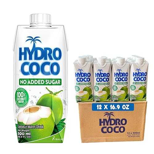 SpiceMasters.co.uk HYDRO COCO, 100% Coconut Water, NO ADDED SUGAR / NO Preservative / Fat free / Natural Electrolytes / Rich インチ Minerals / 16.9 Oz (Pack of 12)