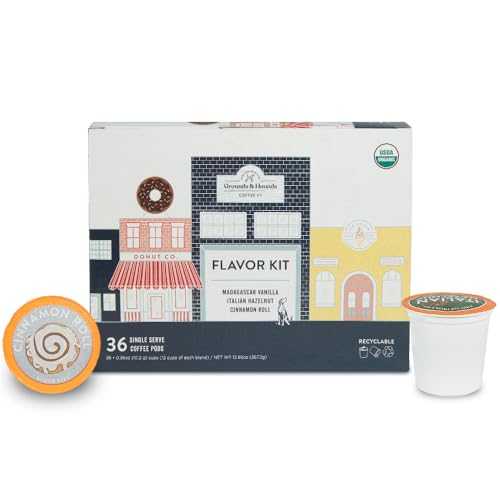 GROUNDS AND HOUNDS COFFEE CO. Grounds \u0026 Hounds Single Serve Organic Coffee Pods - K Cup Coffee Pods Compatible with Keurig, Flavored Variety Pack Coffee K Cups, Recyclable Coffee Pods, 36 Count