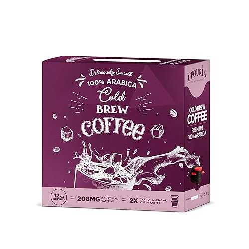 Upouria Cold Brew Coffee on Tap / Ready to Drink Cold Brewed Coffee / Cold Brew Coffee Drink Extracted from Premium Coffee Beans / Made from 100% Arabica Cold Brew Extract / Black \u0026 Bold / 128 fl 薬局衡オンス
