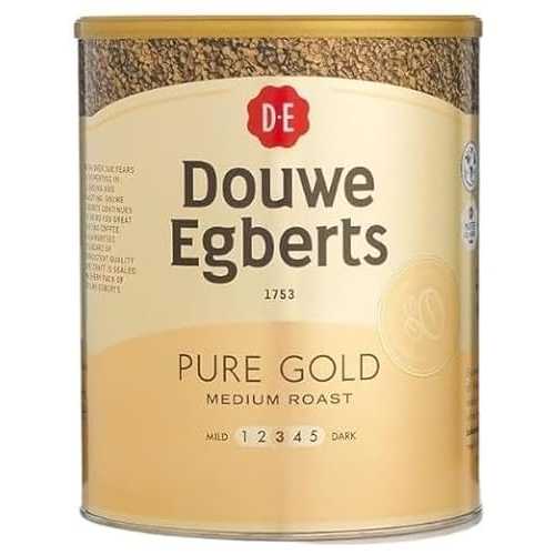 JDE Douwe Egberts Pure Gold Freeze Dried Instant Coffee 750g Tin - Medium Roast