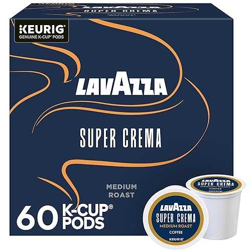 Lavazza Super Crema, Single Serve Keurig K-Cup Pods, Medium Espresso Roast Coffee, 60 Count (6 Packs of 10)