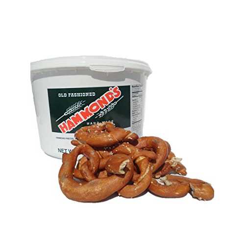 Hammonds Pretzels Hammond\u0027s Hand-Made Hard Pretzels, Old-Fashioned Sourdough Pretzels, 21 Ounce Bucket