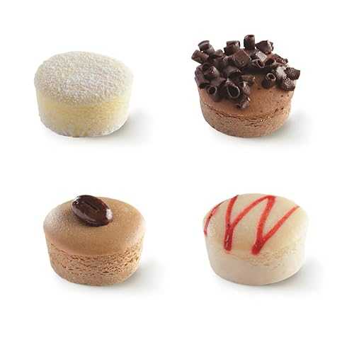Pidy Mini Cheesecake Assortment - 1.5 Inch, 4 Flavors, 144 Small Cheesecakes Count - Perfect for Parties, Catering, and Dessert Lovers
