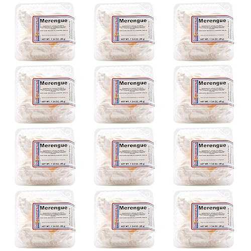 La Bayamesa Meringue cookies vanilla flavor, snack candy 1.72 薬局衡オンス (49g) (Pack of 12)