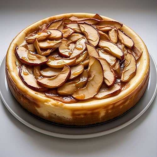 ANDY ANAND CHOCOLATIER Gluten-Free Apple Cheesecake, 9\" Freshly Baked with Real California Cream Cheese, No Preservatives (2 lbs)"