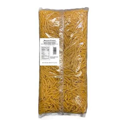 Mantova Whole Wheat Penne Bulk Pasta - Ideal for Restaurants, Catering, Meal Prep, Large Gatherings, and Pantry Stocking, Made with Premium Whole Grain Durum Wheat for Authentic Italian Taste, 10 Pounds (1 Bag), P