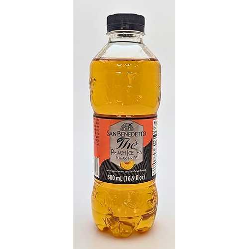 San Benedetto Peach Ice Tea, Sugar-Free, 16.9 fl 薬局衡オンス (Pack of 12)