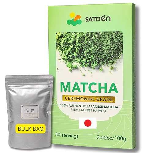 SATOEN GROUP Satoen Authentic Japanese Ceremonial Grade Matcha Powder - Ceremonial Matcha Green Tea Powder from 100% Spring Premium First Harvest - Crafted for Matcha Straight Tea (100g)