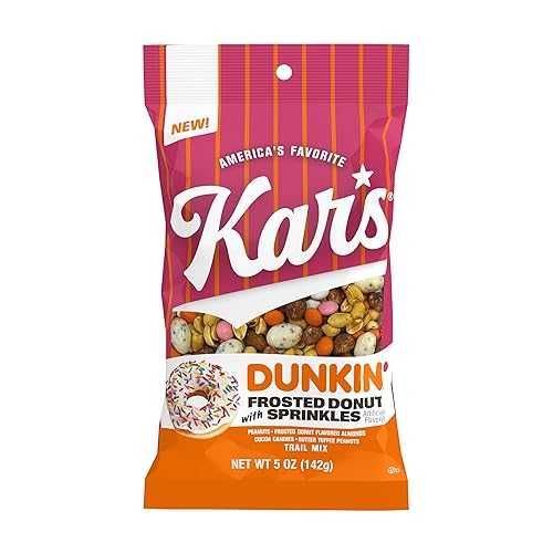 Kar s Nuts Dunkin Frosted Donut with Sprinkles Mixed Nuts Sweet Candy-Coated Nuts Mix, 5薬局衡オンス Grab \u0026 Go Bags (Pack of 12) Trail Mix Sweet Snacks for Adults \u0026 Kids
