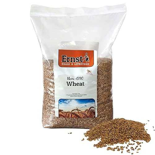 Ernst Grain \u0026 Livestock Non GMO Soft Red Wheat Berries Premium Whole Grain Feed Grade 10 重量ポンド (160 薬局衡オンス) Portable Bulk Bag Nutrient Rich, Wheat Kernels for Livestock, Poultry \u0026 Small Animals