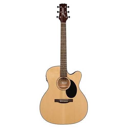 Jasmine JO36CE-NAT Orchestra Style Acoustic Electric Guitar. Natural Finish