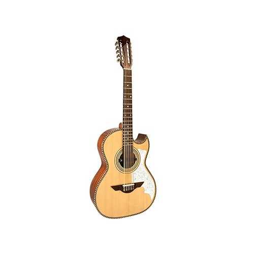 H. Jimenez LBQ2E El Musico (The Musician) Full Body Bajo Quinto Acoustic-Electric Guitar Natural