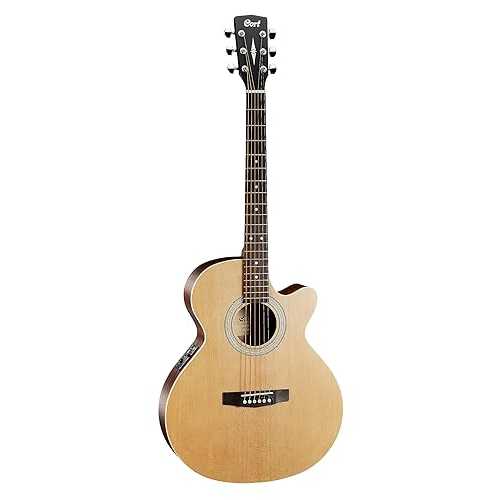 Cort SFX Series ME Acoustic-Electric Guitar, Open Pore Natural