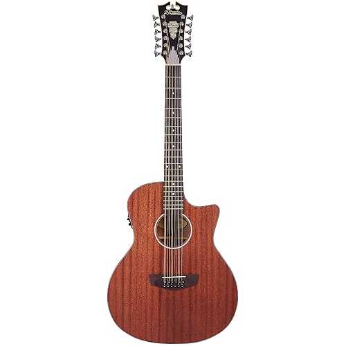 D\u0027Angelico DAPLSG212MAHCP Premier Fulton 12 String Acoustic-Electric Guitar, Right - Natural
