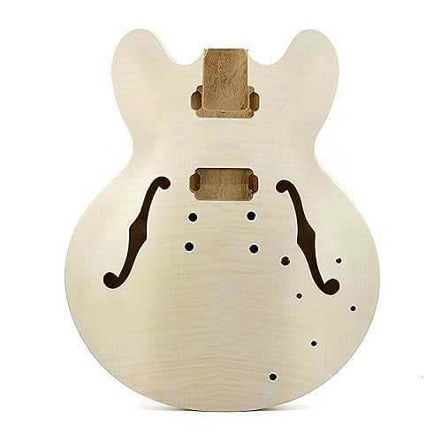 Unfinished Guitar Body ES-335 Point Jazz Guitar Maple Plywood Back Making Beginner Accessory Kit Guitar DIY Accessory (Color : ES-335 kit)