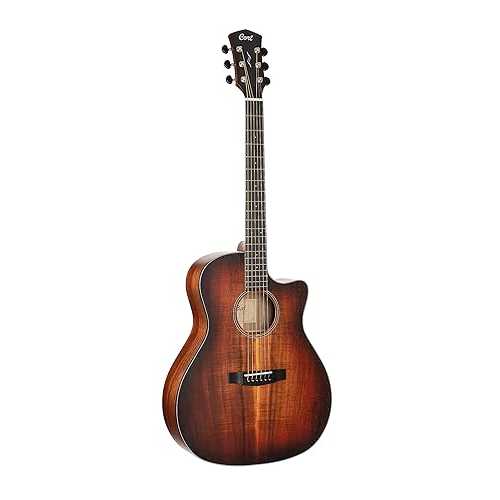 Cort Core Series GA Blackwood Acoustic-Electric Guitar, Open Pore Light Burst