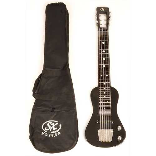 SX LAP 3 Black Lap Steel Guitar w/Free Carry Bag