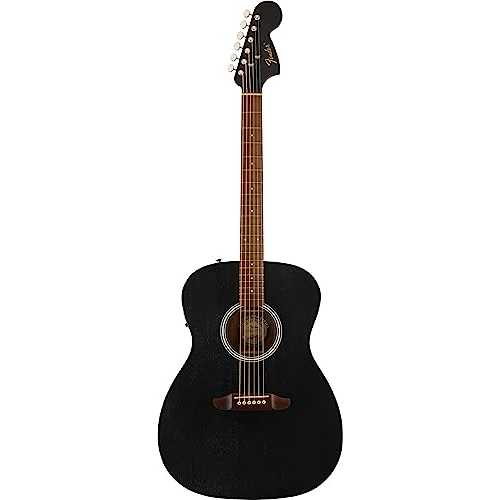 Fender 6 String Acoustic Guitar, with 2-Year Warranty, Right-Hand, Black Top (0973052111)