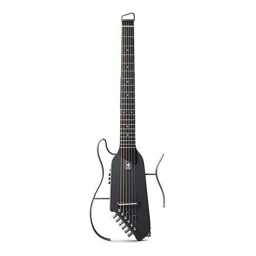 BailingDS Electric Guitars Beginner Kit Guitar for Travel - Portable Ultra-Light and Quiet Performance Headless Acoustic-Electric Guitar, Mahogany Body with Removable Frames, Gig Bag, and Accessories Sunburst