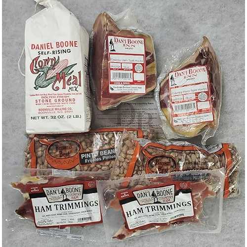 Dogwood Boutique DB Southern Pinto Bean Meal Kit with Ham Hock Trimmings and White Self-Rising Cornmeal DOES NOT REQUIRE REFRIGERATION UNTIL OPENED