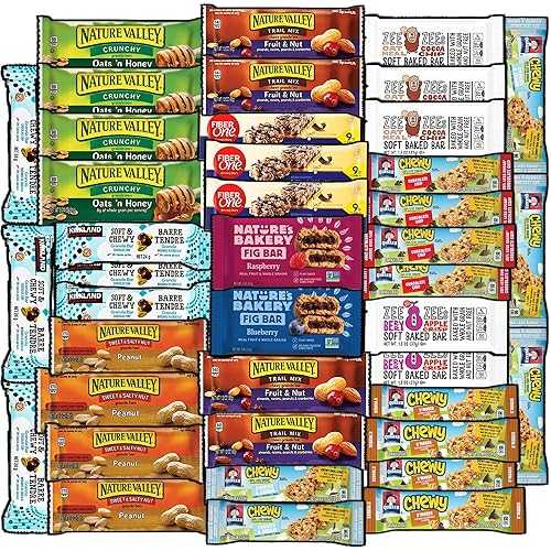 CRAVEBOX Granola Nutrition Bars Variety Pack - Easter - Breakfast and Healthy Snacks - Great for kids, adults, school lunches, studying, office, or gifting