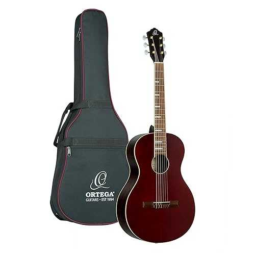 Ortega Guitars Ranger Series Short Scale Nylon String Parlor Guitar w/Bag